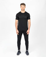Train Like A Machine Tech T-Shirt (Black/Black)
