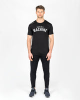 Train Like A Machine Tech T-Shirt (Black/White)