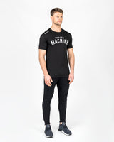 Train Like A Machine Tech T-Shirt (Black/White)