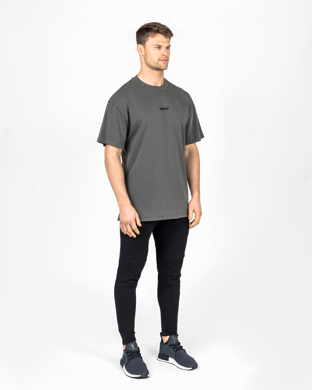 Warm Up Oversized T-Shirt (Washed Black)