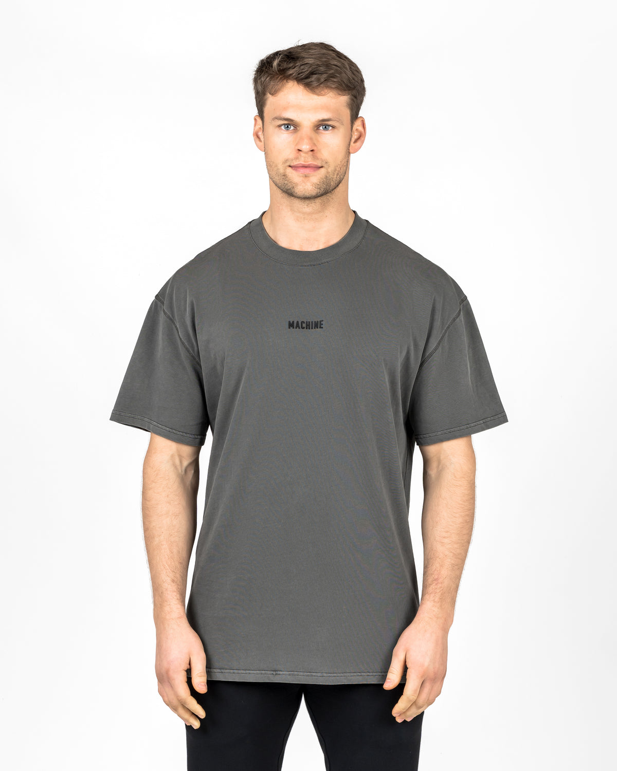 Warm Up Oversized T-Shirt (Washed Black)