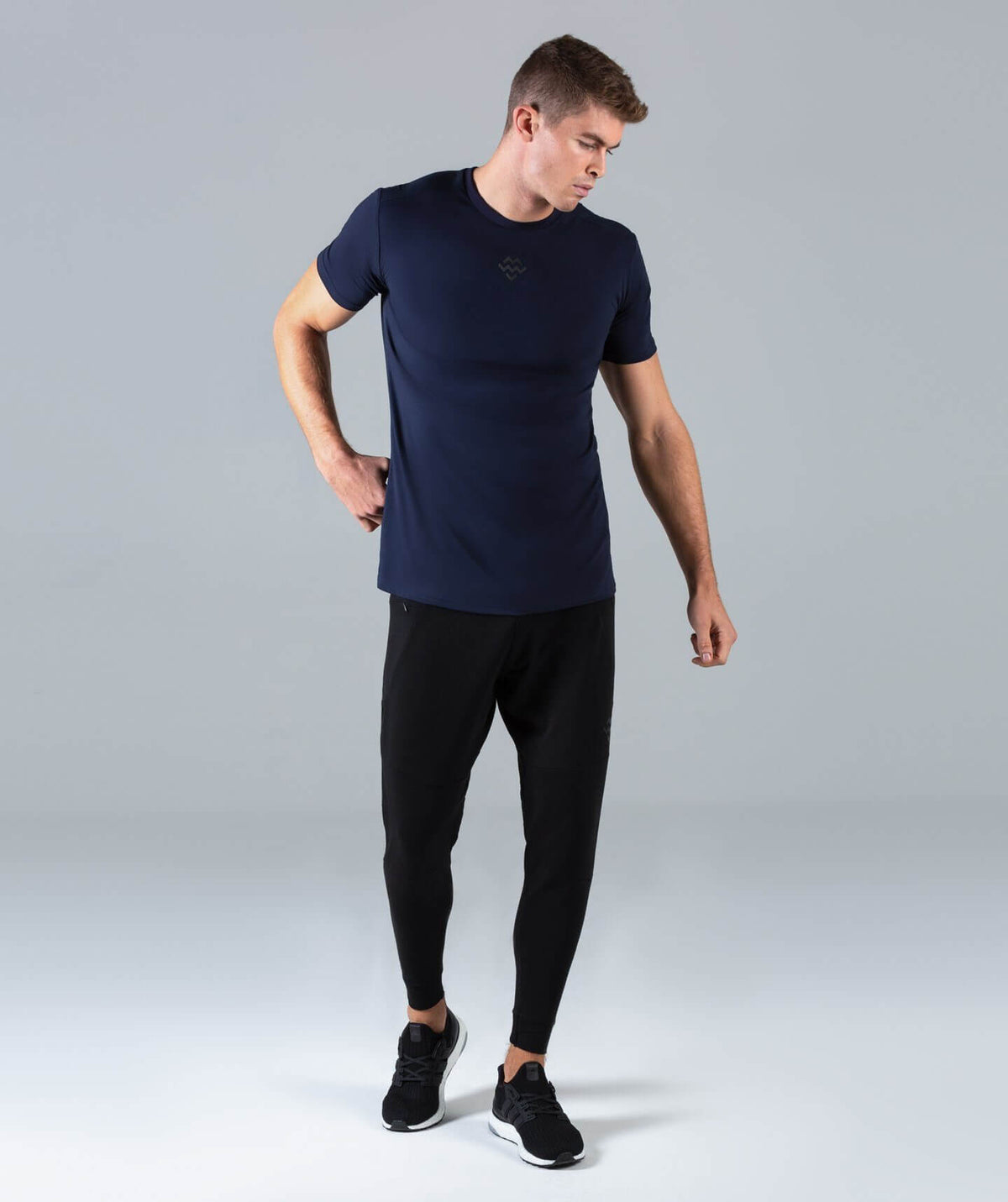 HyperFit V3 T-Shirt (Navy) - Machine Fitness