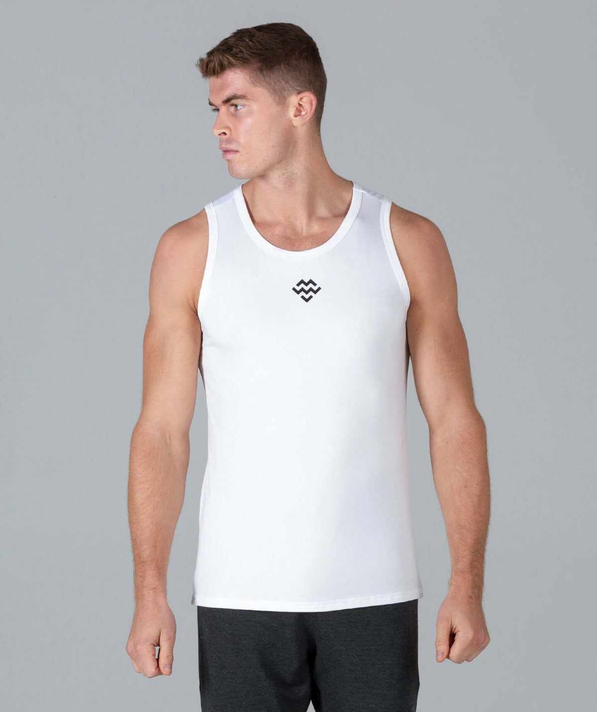 HyperFit V3 Tank (White) - Machine Fitness