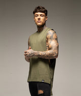 Rated Extended Cut Off (Khaki) - Machine Fitness