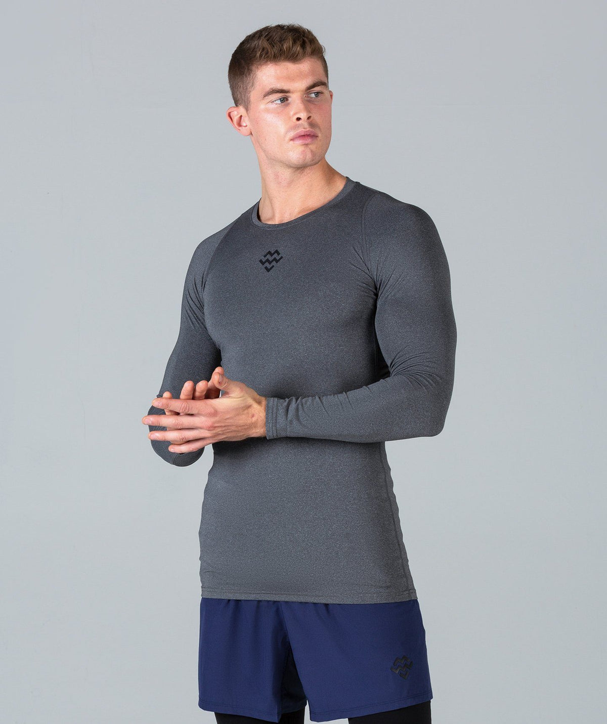 Rush Base Layer Long Sleeve (Grey) - Machine Fitness