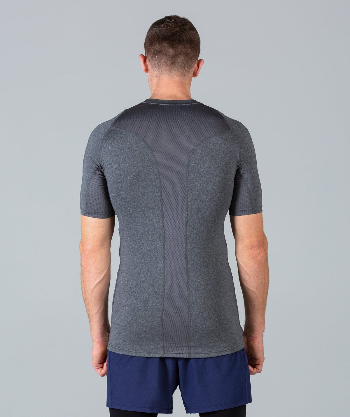 Rush Base Layer Short Sleeve (Grey) - Machine Fitness