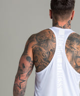 Strike Stringer Vest (White/White) - Machine Fitness