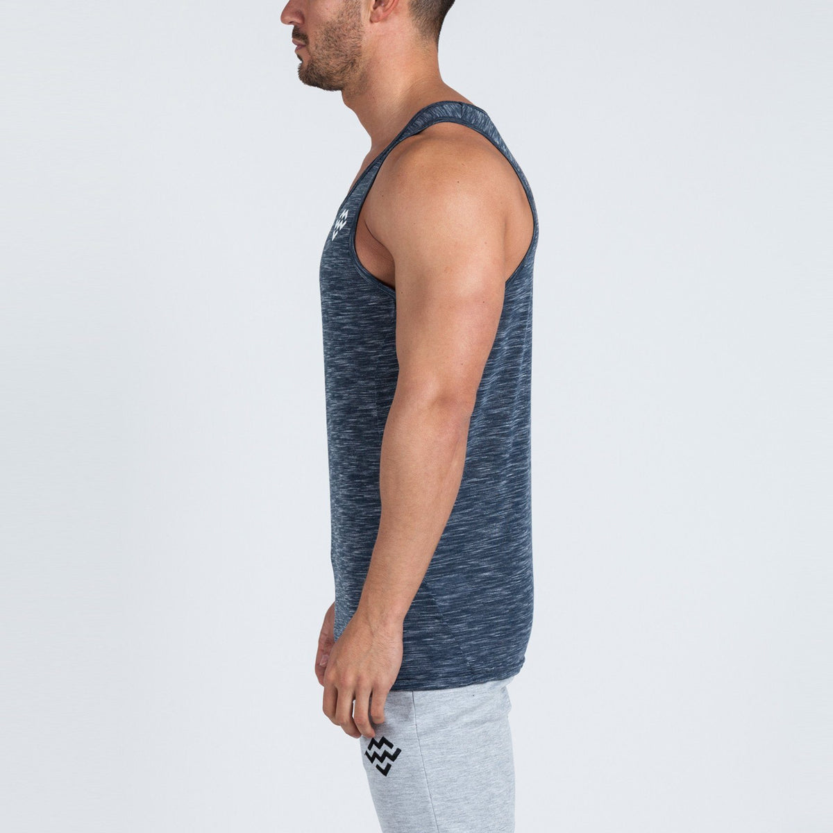 V2 Futura Small Logo Branded Tank (Slate Slub) - Machine Fitness